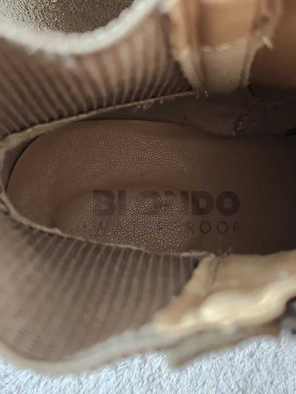 Blondo Damaris Waterproof Suede Booties Color: Taupe, Size: 6.5